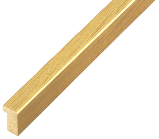 Bilderleiste Raminholz flach 10 mm - Gold