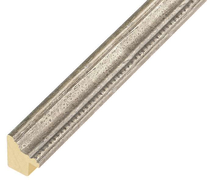 Bilderleiste Ayous 15mm breit 18hoch, Silber verziert - 213ARGENTO