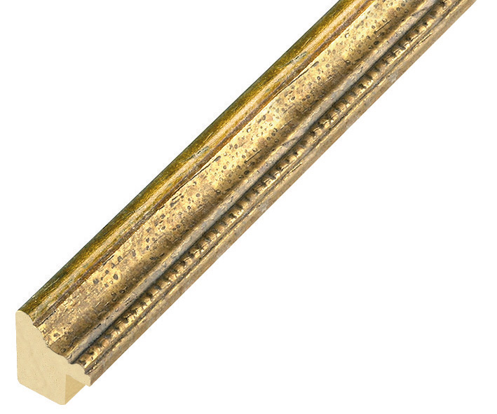 Bilderleiste Ayous 15mm breit 18hoch, Gold verziert - 213GOLD