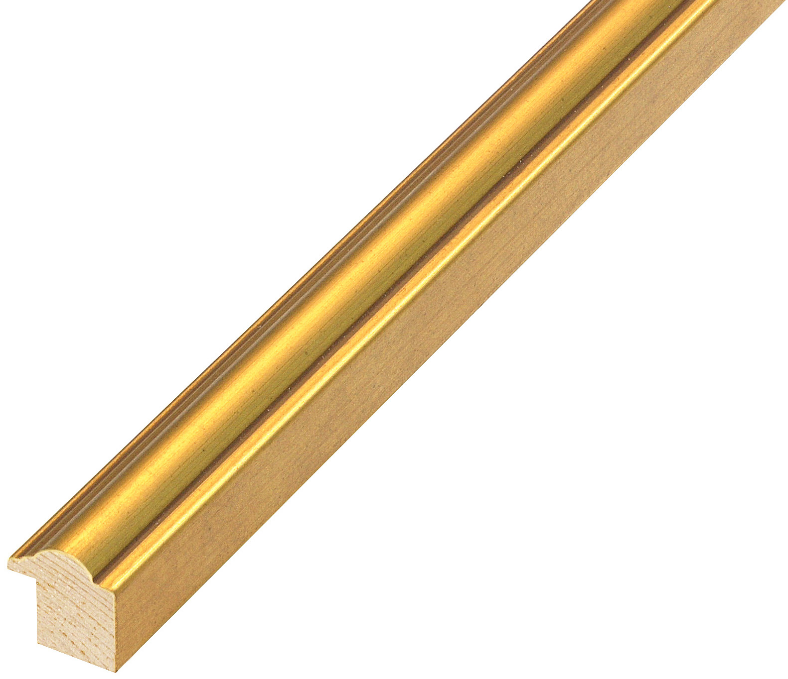 Bilderleiste keilgezinkte Pinie - 22mm breit - 24 hoch - Gold - 344ORO