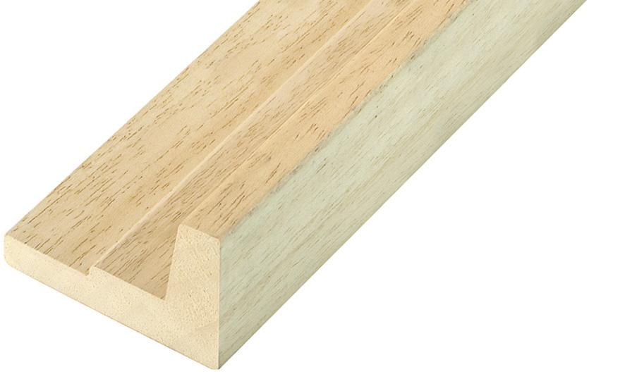 Schattenfugenleiste Lindenholz roh - Breite 54 mm-Höhe 36 mm - 591TIGLIO