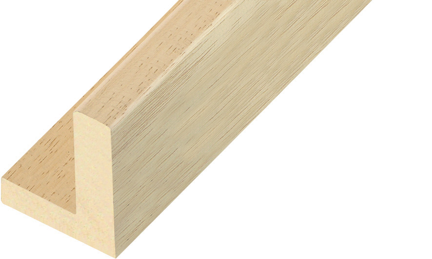 Schattenfugenleiste rohes Lindenholz Breite 40 mm Höhe 54 - 592TIGLIO