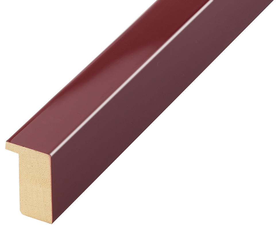 Bilderleiste Ayous flach 20 mm breit 32 hoch - Bordeaux glänz