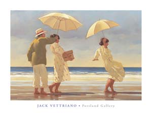 Poster: Vettriano: The Picnic Party - 80x60 cm