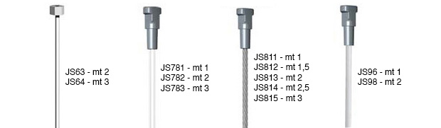 Perlonseil Durchmesser 2 mm mit Sechseckwürfel - 2 m