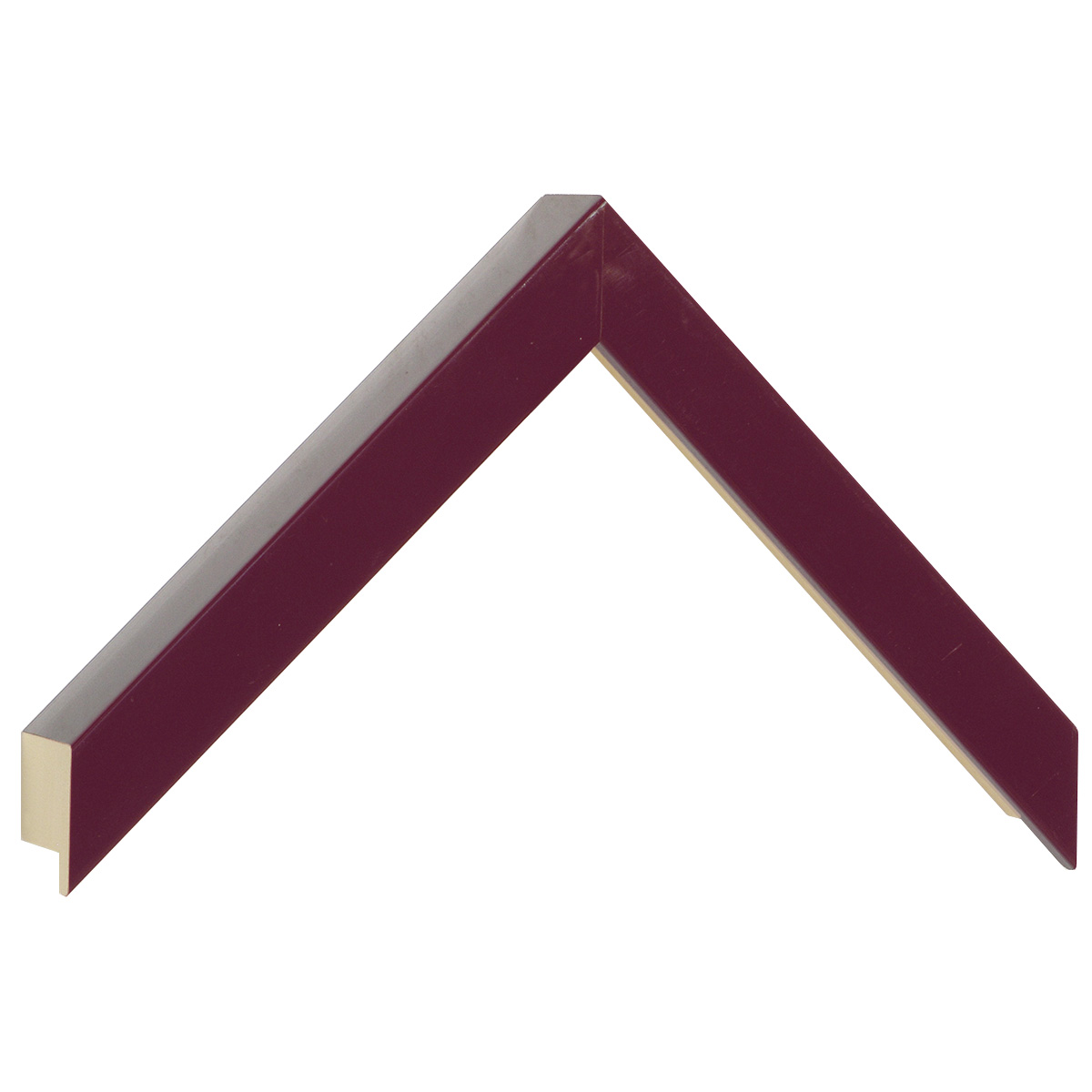 Bilderleiste Ayous flach 20 mm breit 32 hoch - Bordeaux glänz - Musterwinkel